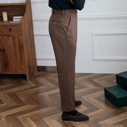 Bristol Wool Felt Straight Trousers