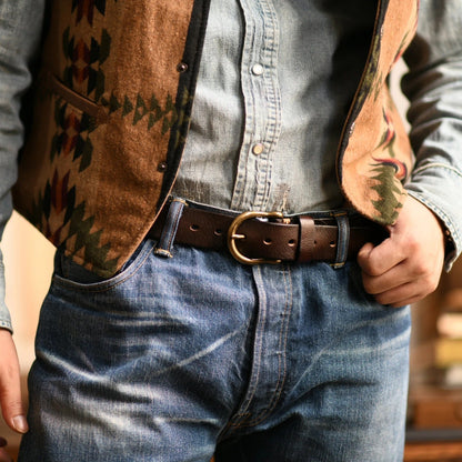 100% Cowhide Leather Belt Harrison