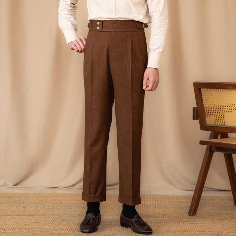 Gstaad Double Pleat Trousers Straight Cut