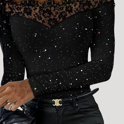 Women’s Lace Off Shoulder Party Top