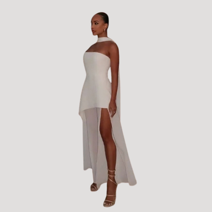 Halter Neck Maxi Dress for Summer Evenings