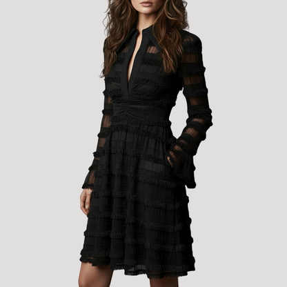 Women’s Elegant Lace Party Mini Dress