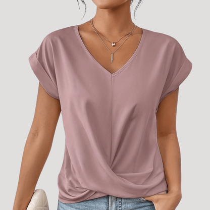 Women’s Relaxed V-Neck Summer Top