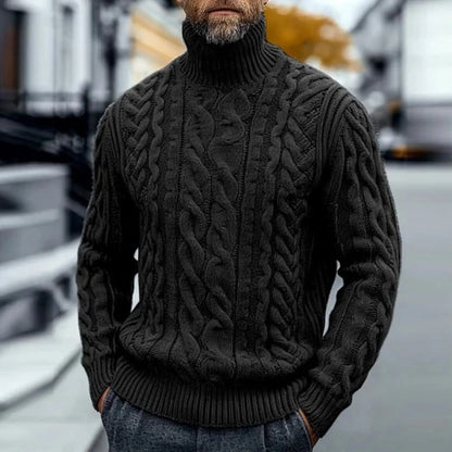 Arthus - Classic Twisted Roll Neck Jumper