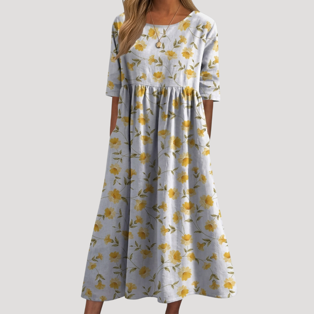 Women’s Flowy Floral Summer Midi Dress