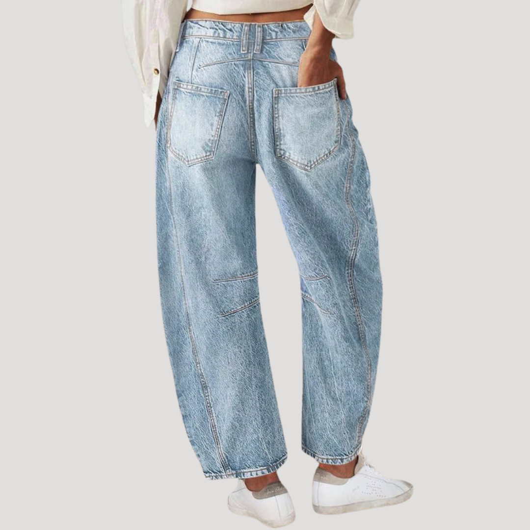 Women’s Casual Barrel Leg Jeans