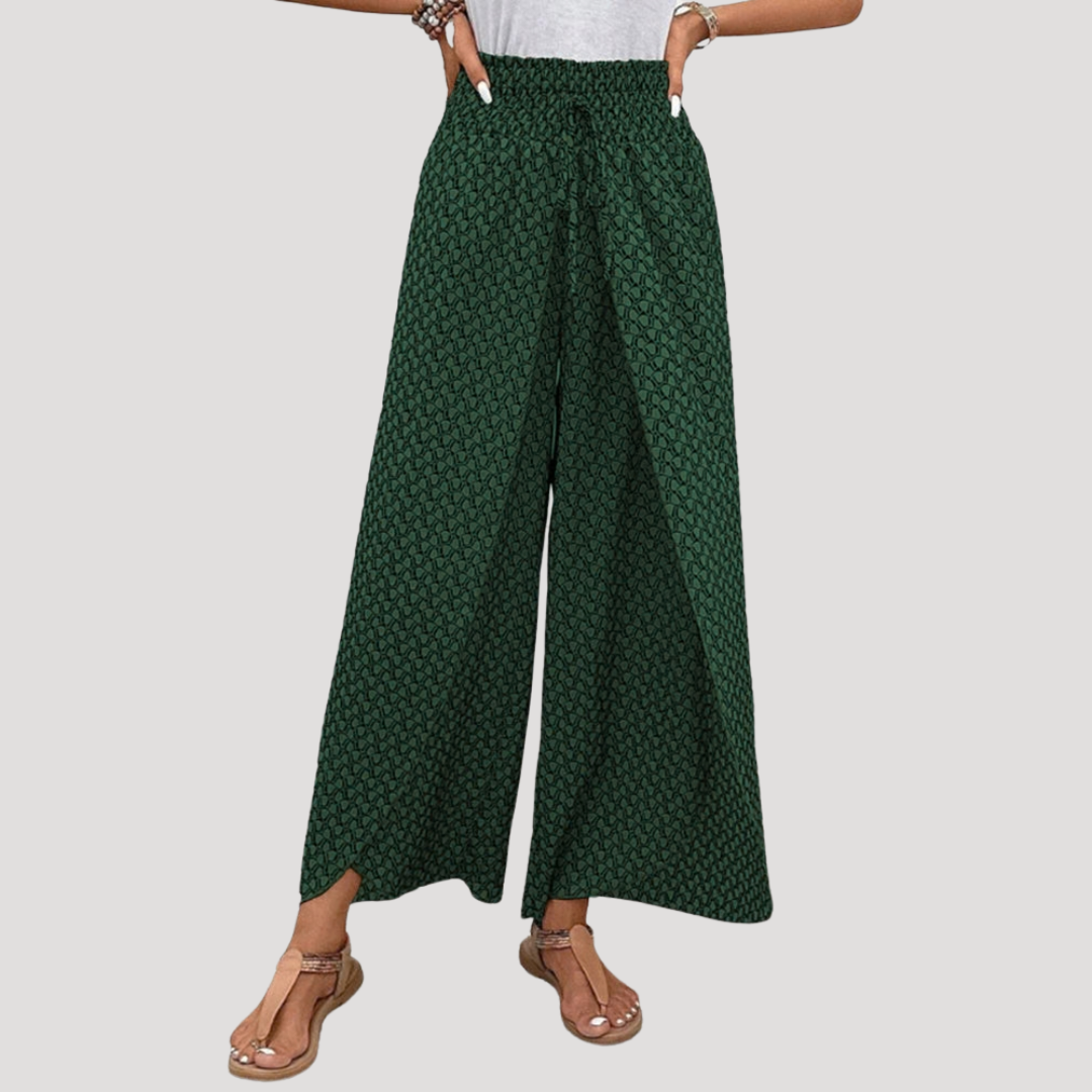Women’s Effortless Printed Wide Leg Trousers