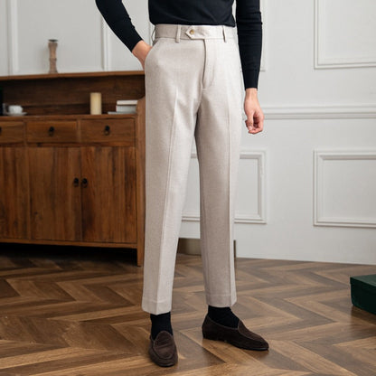 Bristol Wool Felt Straight Trousers