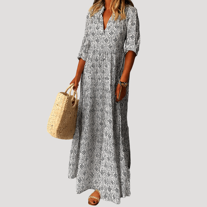 Printed Maxi Dress – Relaxed Boho Summer Dress
