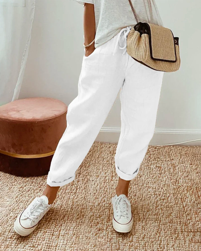 Joceline – Elegant Linen Trousers
