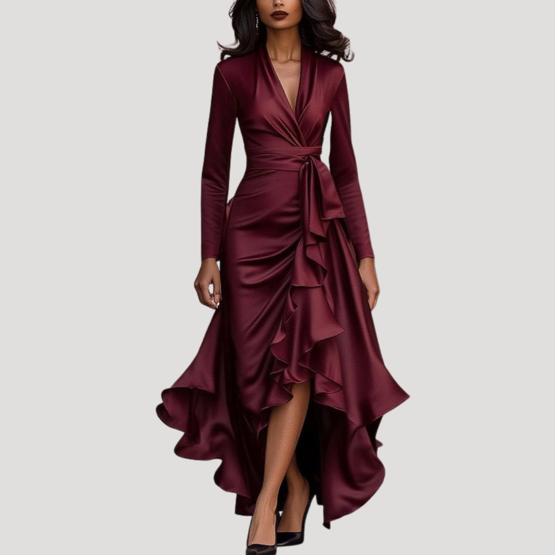 Women’s Elegant Evening Wrap Dress