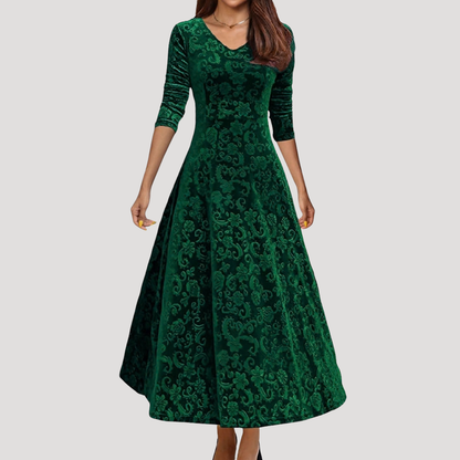 Modest Long Sleeve Maxi Occasion Dress