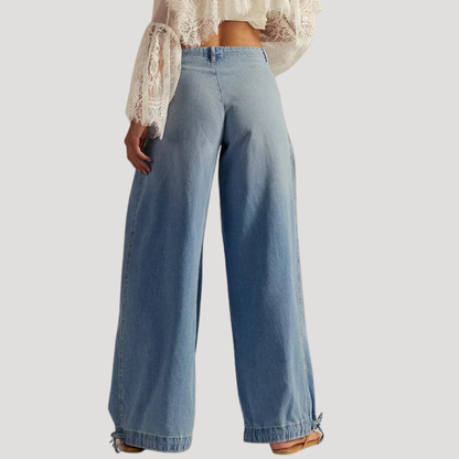 Women’s Baggy Tapered Cuffed Jeans
