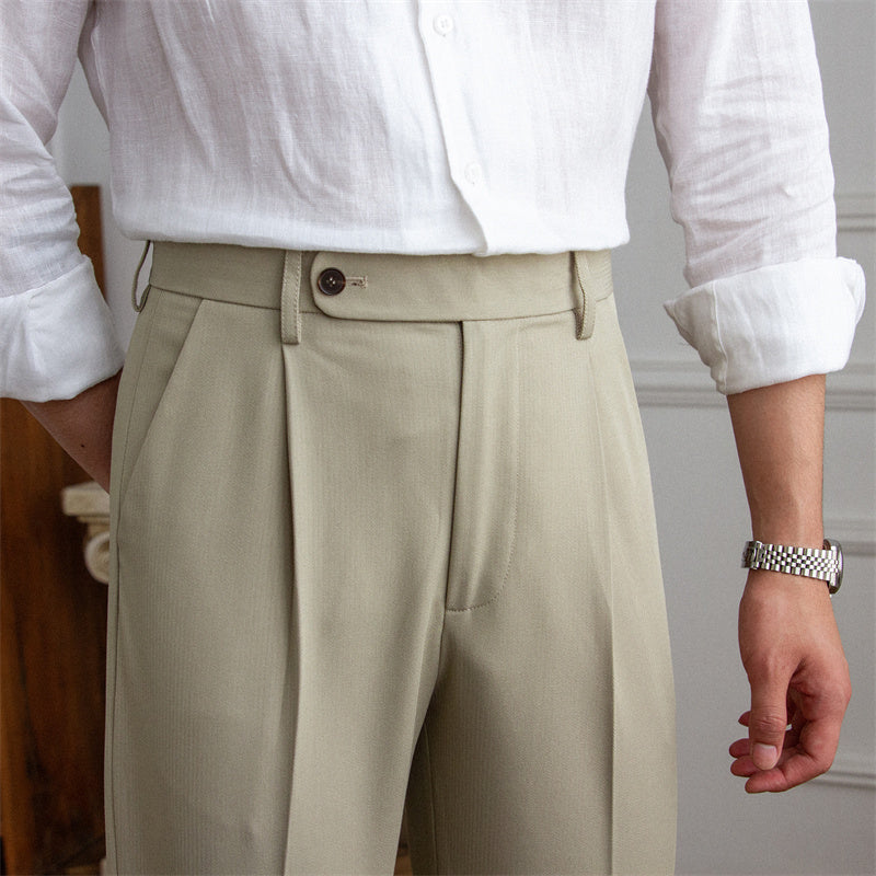 Single Pleat Trousers Senequier