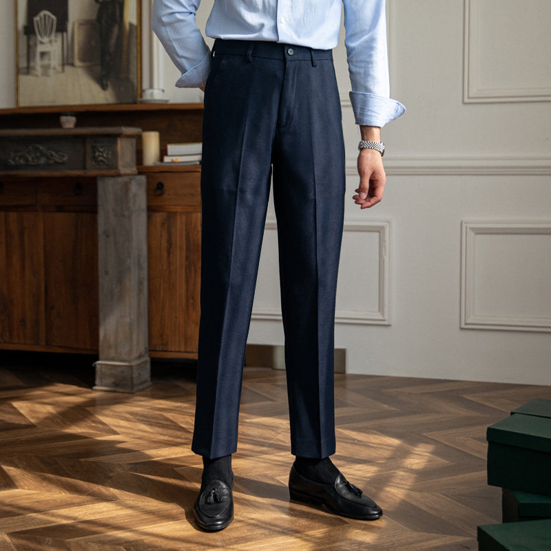 Sharp Pleated Trousers "New York" for the Office