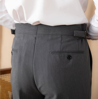 Straight Trousers with Single Pleats Perugia Ufficio