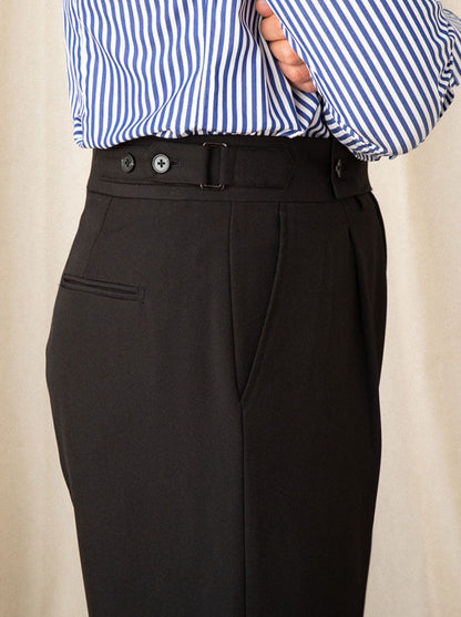 Pleated Straight Trousers Sicily