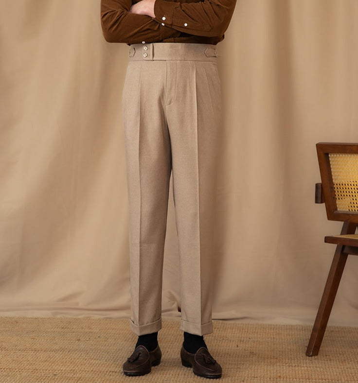 Gstaad Double Pleat Trousers Straight Cut