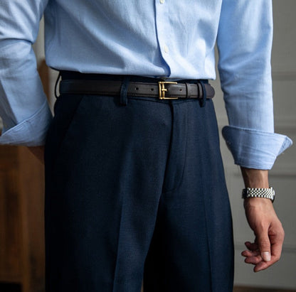 Sharp Pleated Trousers "New York" for the Office