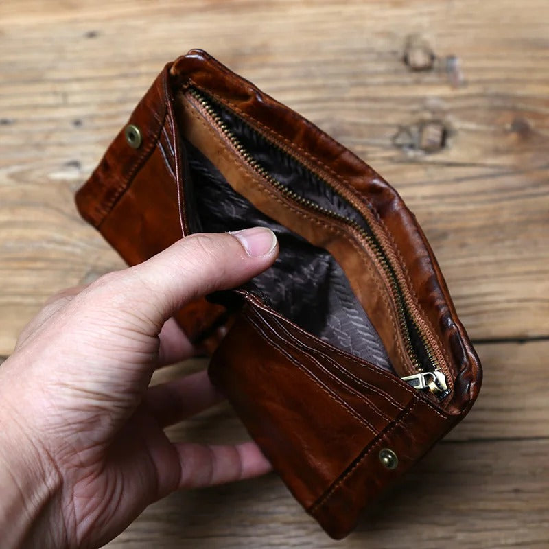 The Full Grain Leather Flintfold Wallet