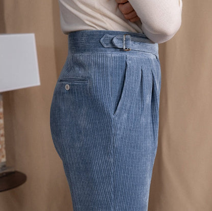 Catania Double Pleat Gurkha Trousers in Corduroy