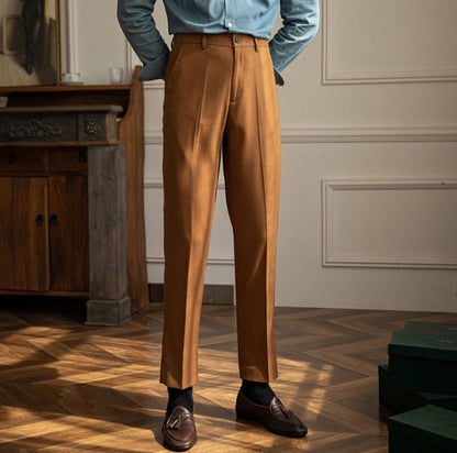 Sharp Pleated Trousers "New York" for the Office