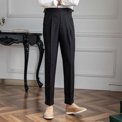 Gurkha Monza Straight Pleated Trousers
