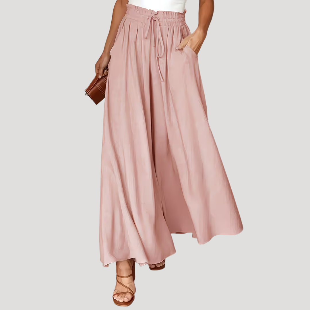 Women’s Wide Leg High Waist Summer Trousers