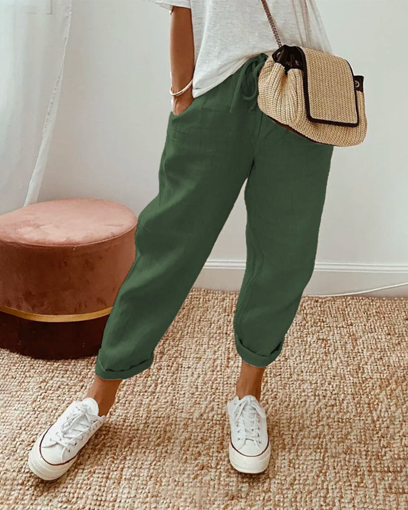 Joceline – Elegant Linen Trousers