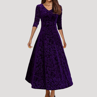 Modest Long Sleeve Maxi Occasion Dress