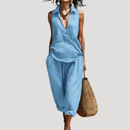 Women’s Summer Comfort Co Ord Trouser Set