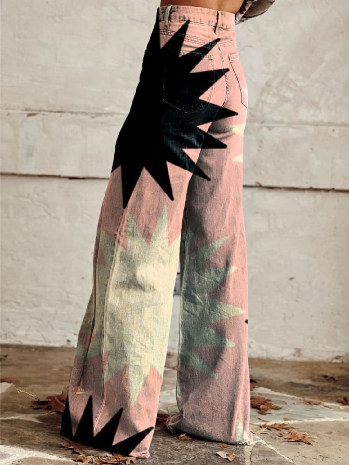 CZARINA - GEOMETRIC WIDE-LEG TROUSERS