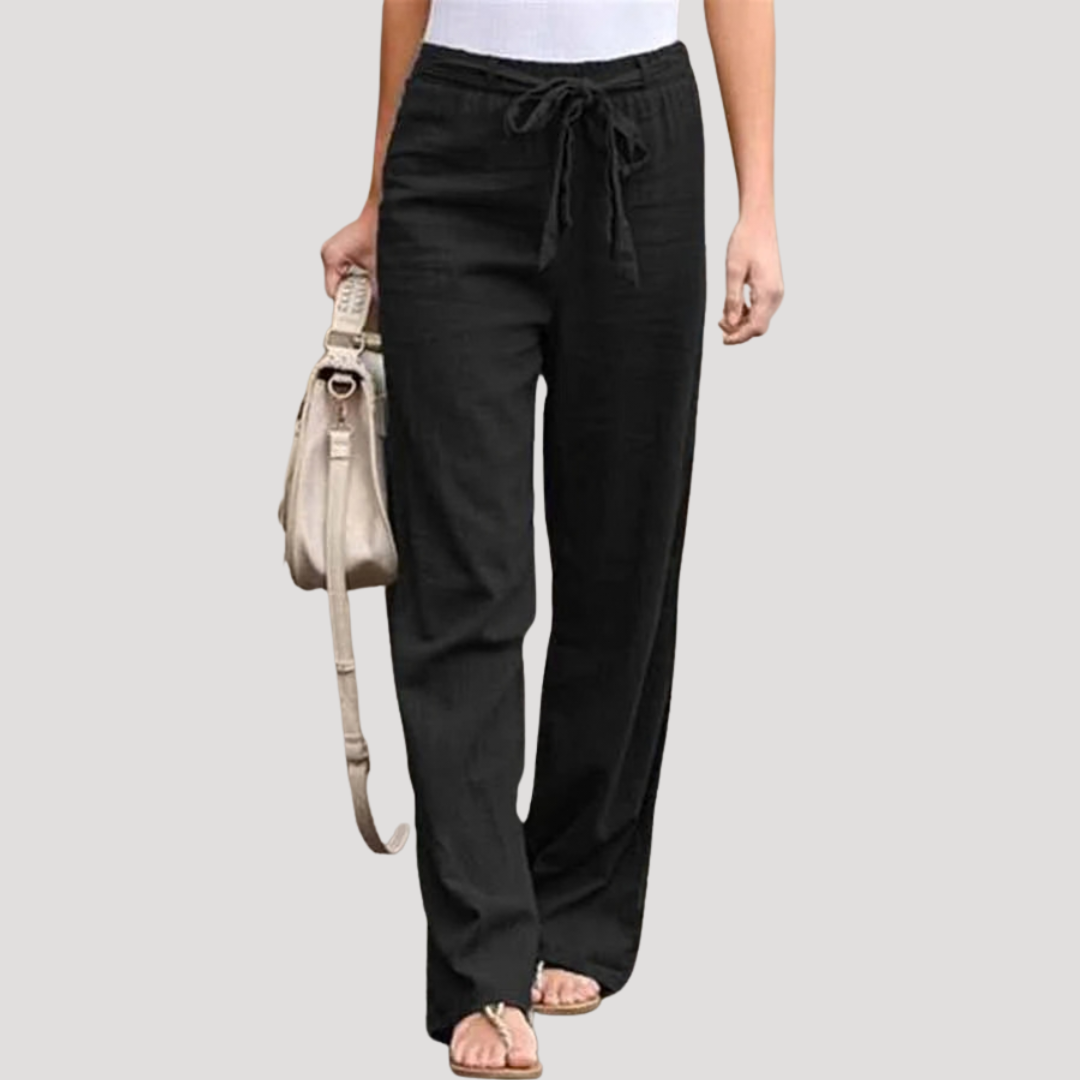 Women’s Effortless Drawstring Straight Leg Trousers