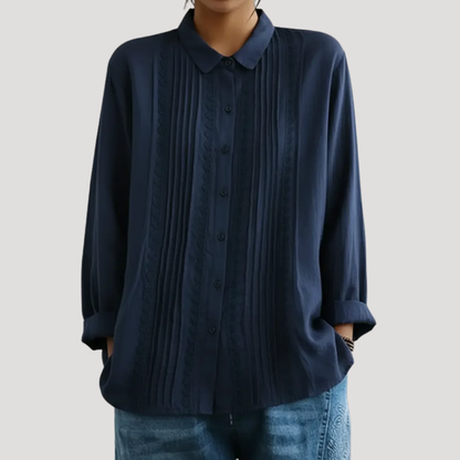 Women’s Elegant Cotton Linen Lace Blouse