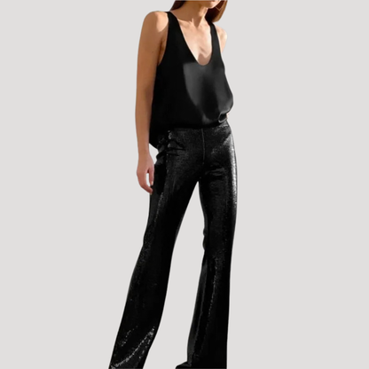 Satin Plunge Cami Top – Deep V Neck Sleeveless Evening Vest
