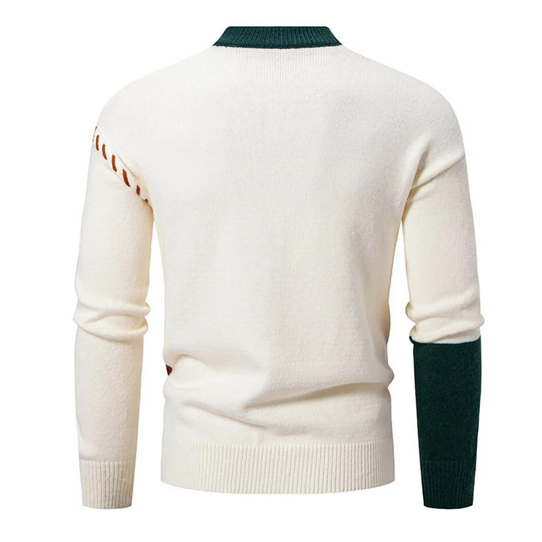 Éric - Elegant High Neck Jumper for Men