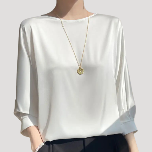 Women’s Satin Long Sleeve Smart Top