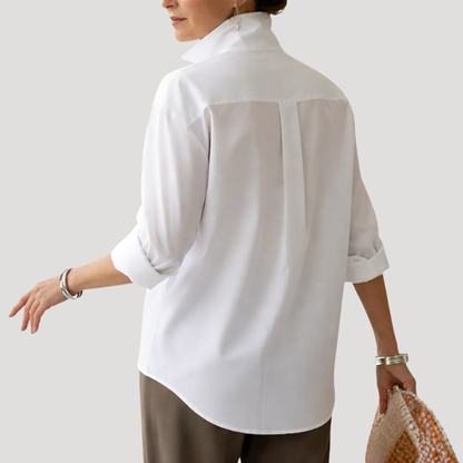 Women’s Elegant Relaxed Fit Button Shirt