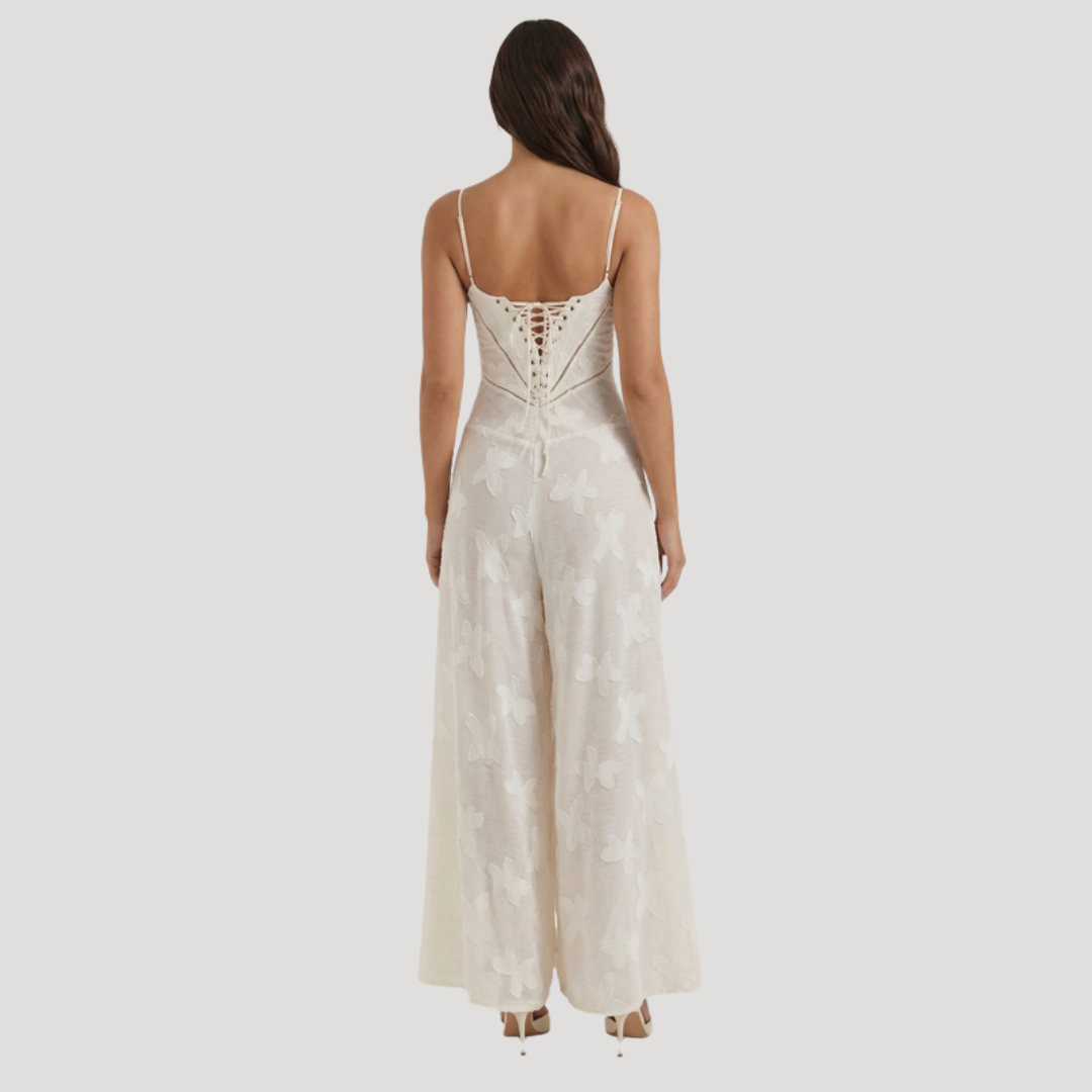 Lace Maxi Dress – Spaghetti Strap Fitted Design – Evening Wear