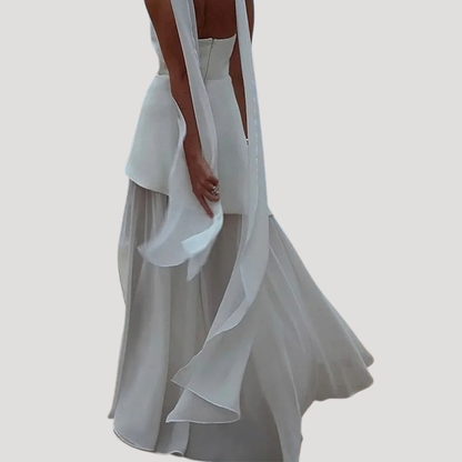Halter Neck Maxi Dress for Summer Evenings
