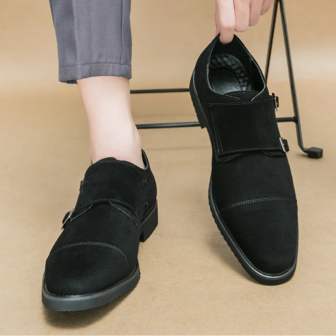The Suede Monk Strap Shoe
