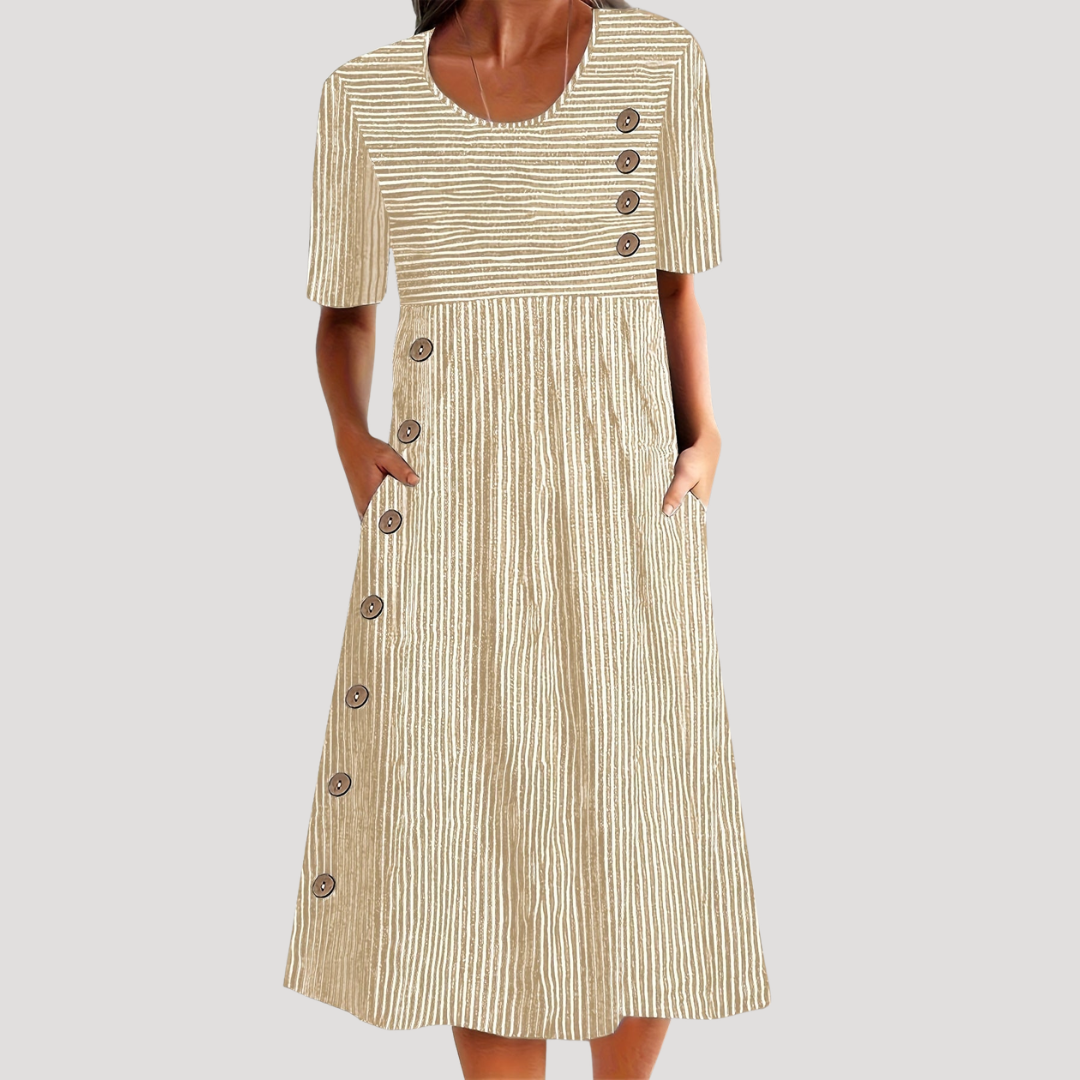 Women’s Summer Striped Midi Dress