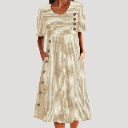 Women’s Summer Striped Midi Dress