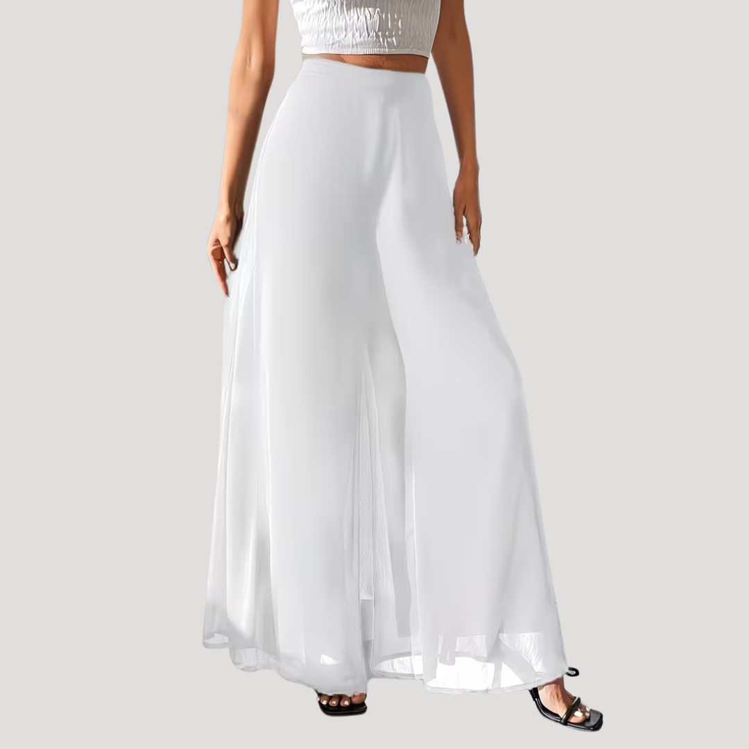 Women’s High Waist Wide Leg Summer Flowy Trousers