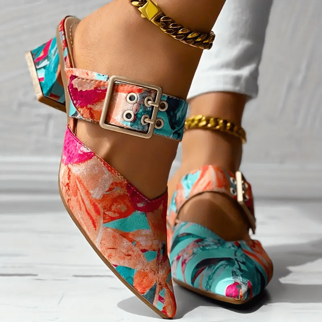 Bello | Bright Rainbow Heels