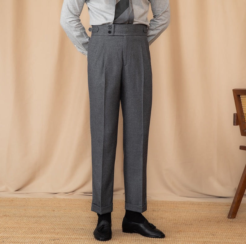 Gstaad Double Pleat Trousers Straight Cut