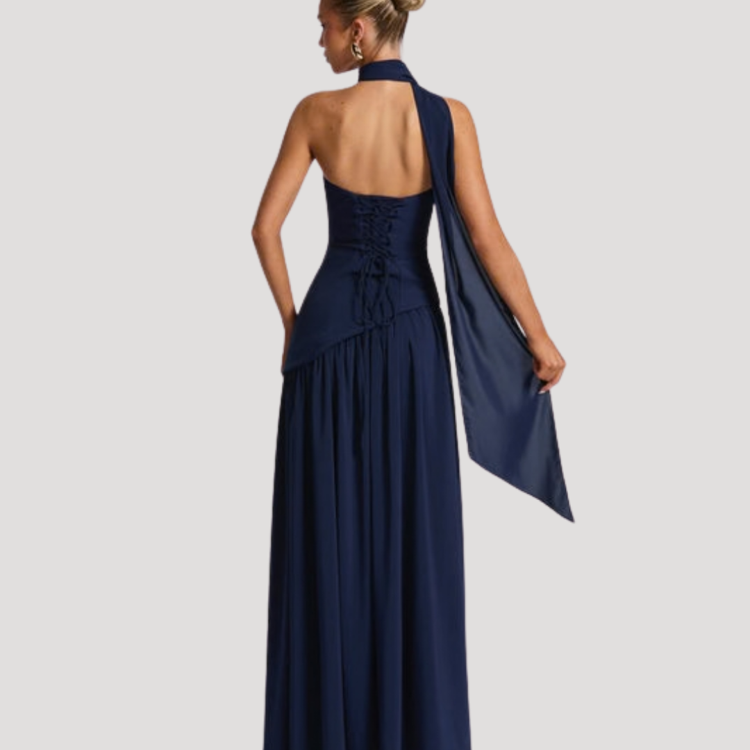 Elegant Strapless Pleated Maxi Dress for Prom and Evening Events