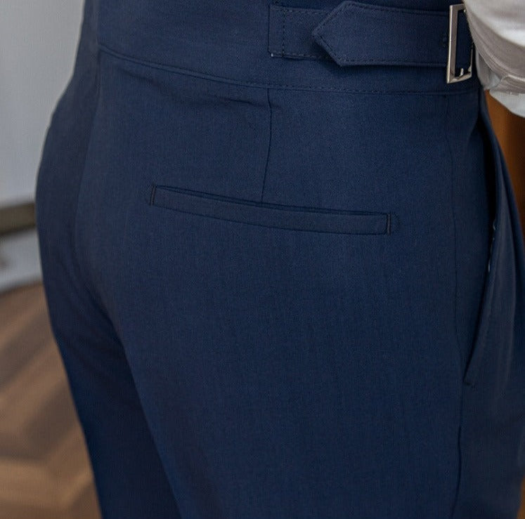 Gurkha Capri Pleated Straight Trousers