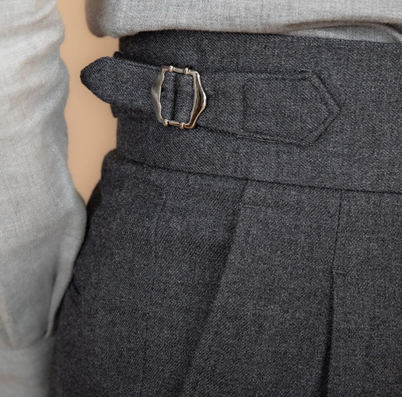 Gstaad Double Pleat Trousers Straight Cut