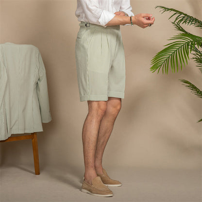 Corniglia Striped Seersucker Shorts